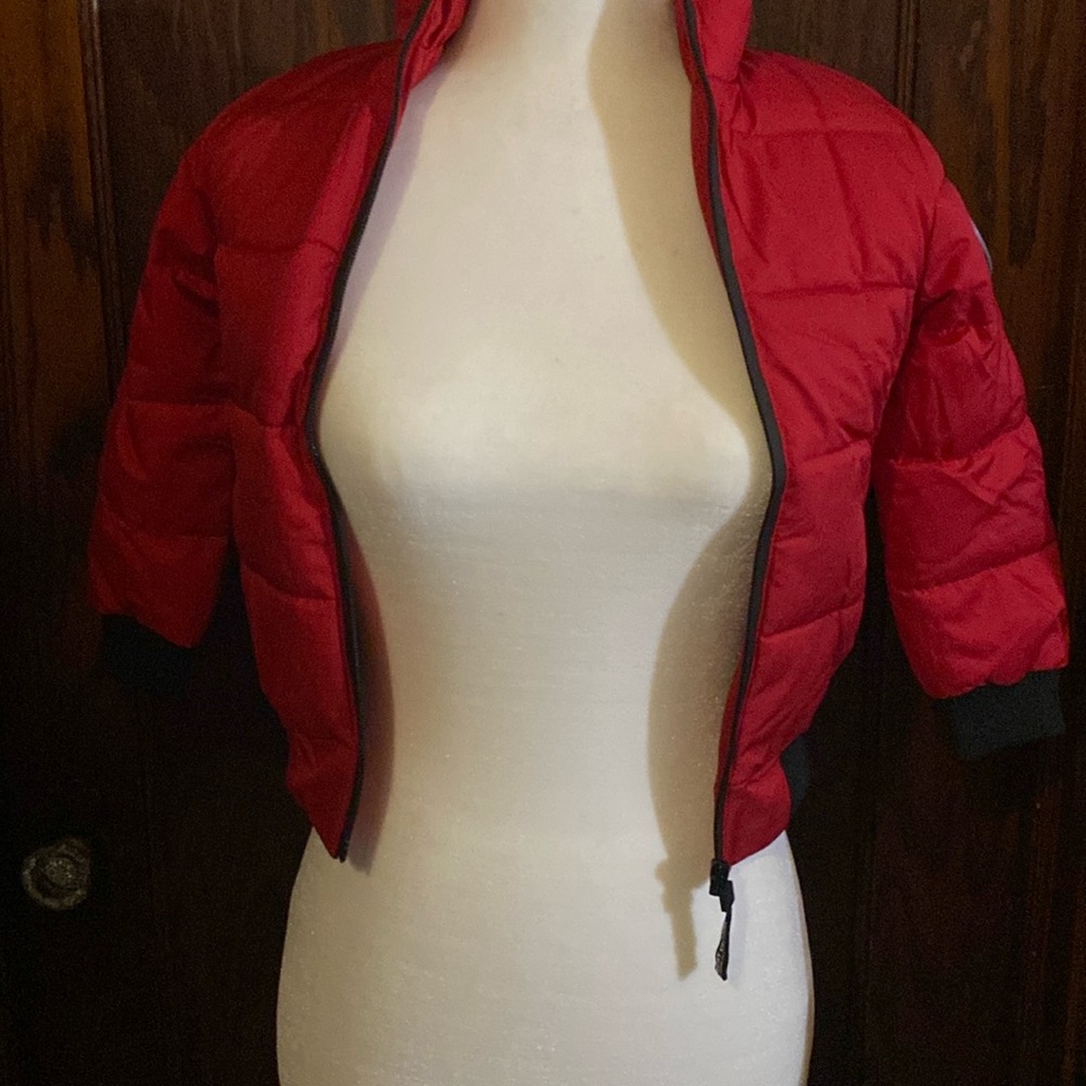 Primark Red Puffer Jacket, Size 9/10